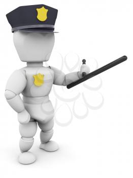 Royalty Free Clipart Image of a Policeman