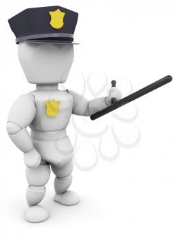 Royalty Free Clipart Image of a Policeman