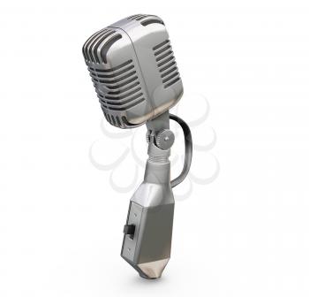 Royalty Free Clipart Image of a Microphone