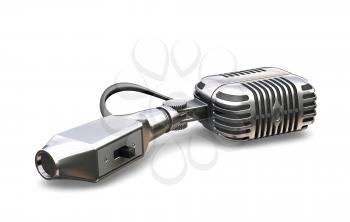 Royalty Free Clipart Image of a Microphone