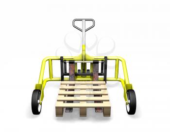 Royalty Free Clipart Image of a Pallet Truck