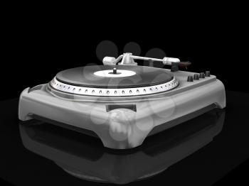 Royalty Free Clipart Image of a Turntable