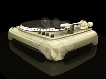 Royalty Free Clipart Image of a Turntable