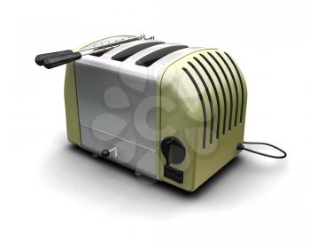 Royalty Free Clipart Image of a Kitchen Toaster