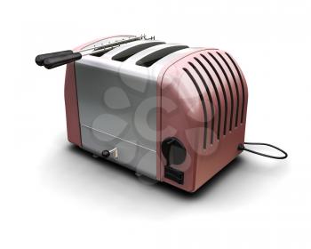 Royalty Free Clipart Image of a Toaster