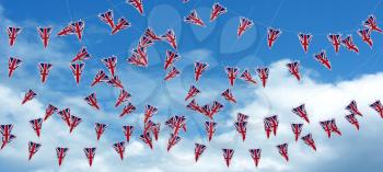 3D render of Union Jack Bunting and Banners