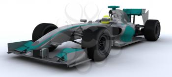 3D Render of a F1 Racing Car