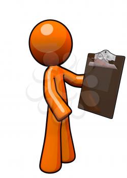 Manclipboard Clipart