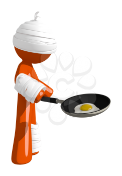 Personal Injury Victim Making Breakfast