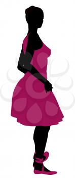 Royalty Free Clipart Image of a Ballerina