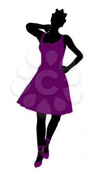 Royalty Free Clipart Image of a Ballet Dancer