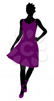 Royalty Free Clipart Image of a Ballet Dancer