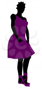 Royalty Free Clipart Image of a Ballet Dancer