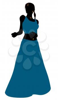 Royalty Free Clipart Image of a Belly Dancer