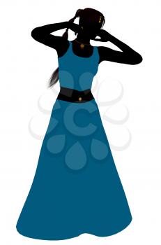 Royalty Free Clipart Image of a Belly Dancer