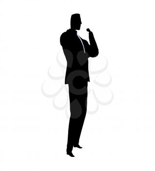 Royalty Free Clipart Image of a Guy in a Tie