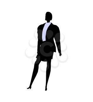 Royalty Free Clipart Image of a Woman in a Business Suit