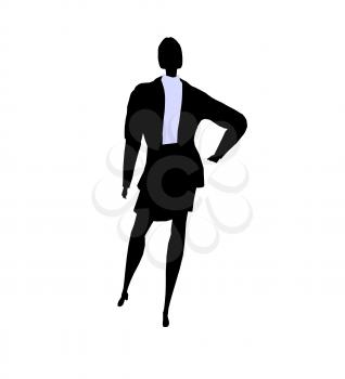 Royalty Free Clipart Image of a Woman in a Business Suit