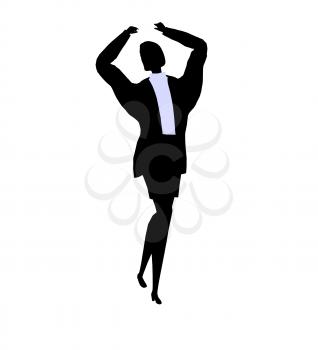 Royalty Free Clipart Image of a Woman in a Business Suit