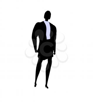 Royalty Free Clipart Image of a Woman in a Business Suit