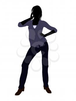 Royalty Free Clipart Image of a Casual Female