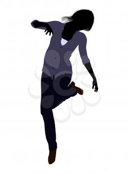 Royalty Free Clipart Image of a Casual Female