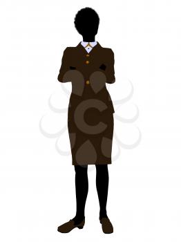 Royalty Free Clipart Image of a Woman in a Business Suit