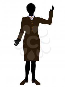 Royalty Free Clipart Image of a Woman in a Business Suit