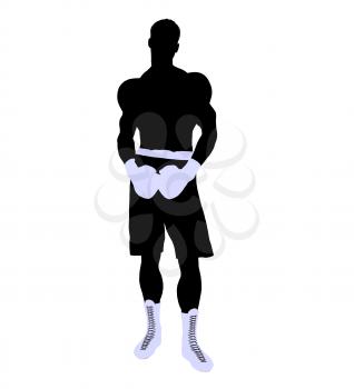 Royalty Free Clipart Image of a Boxer