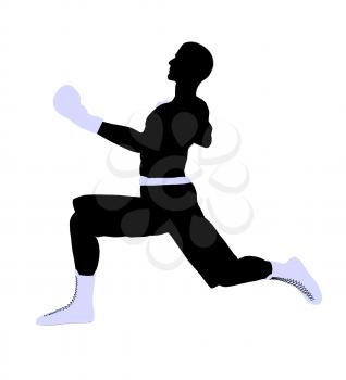 Royalty Free Clipart Image of a Boxer