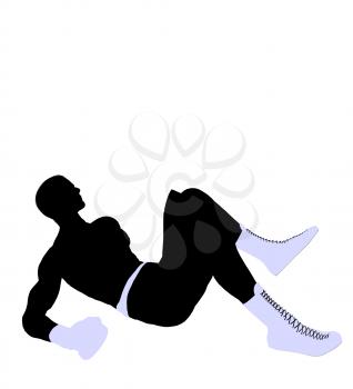 Royalty Free Clipart Image of a Boxer