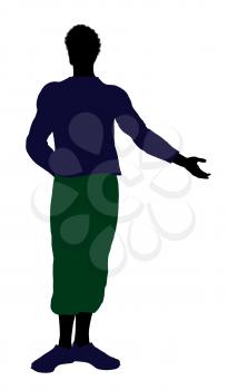 Royalty Free Clipart Image of a Casually Dressed Man