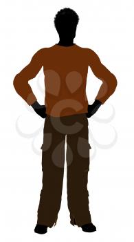 Royalty Free Clipart Image of a Man in a Sweater