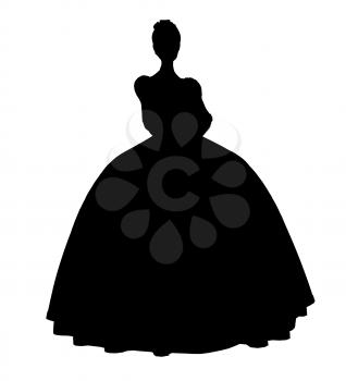 Royalty Free Clipart Image of a Fairy Tale Princess