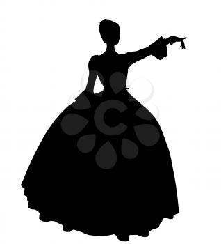 Royalty Free Clipart Image of a Fairy Tale Princess