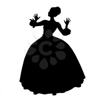 Royalty Free Clipart Image of a Fairy Tale Princess