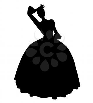 Royalty Free Clipart Image of a Fairy Tale Princess