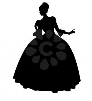 Royalty Free Clipart Image of a Fairy Tale Princess