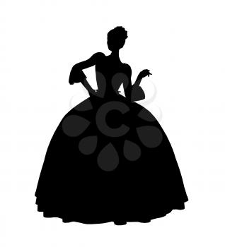 Royalty Free Clipart Image of a Fairy Tale Princess