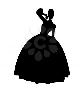 Royalty Free Clipart Image of a Fairy Tale Princess