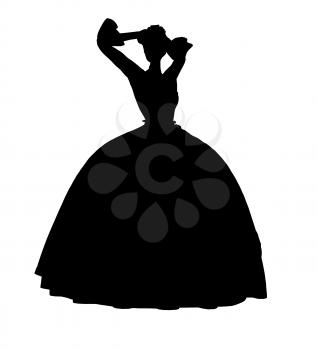 Royalty Free Clipart Image of a Fairy Tale Princess