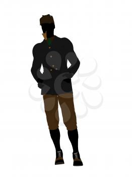 Royalty Free Clipart Image of Sherlock Holmes