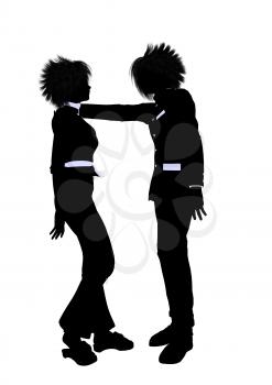 Royalty Free Clipart Image of a Couple