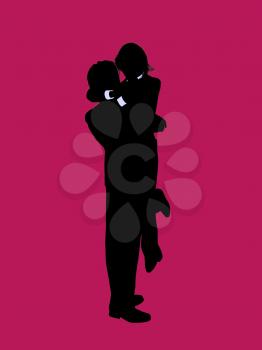 Royalty Free Clipart Image of a Couple