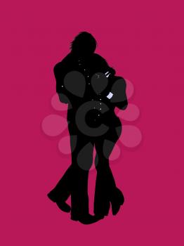 Royalty Free Clipart Image of a Couple