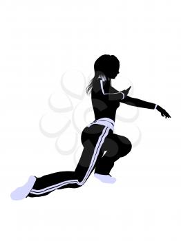 Royalty Free Clipart Image of an Urban Dancer