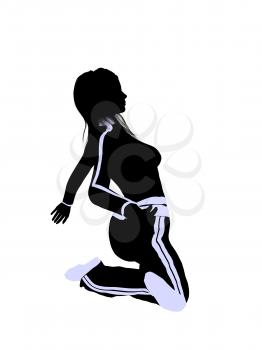 Royalty Free Clipart Image of an Urban Dancer