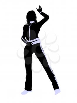 Royalty Free Clipart Image of an Urban Dancer