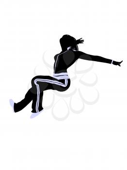 Royalty Free Clipart Image of an Urban Dancer