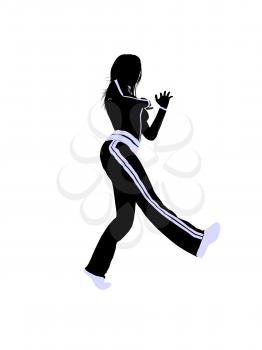 Royalty Free Clipart Image of an Urban Dancer